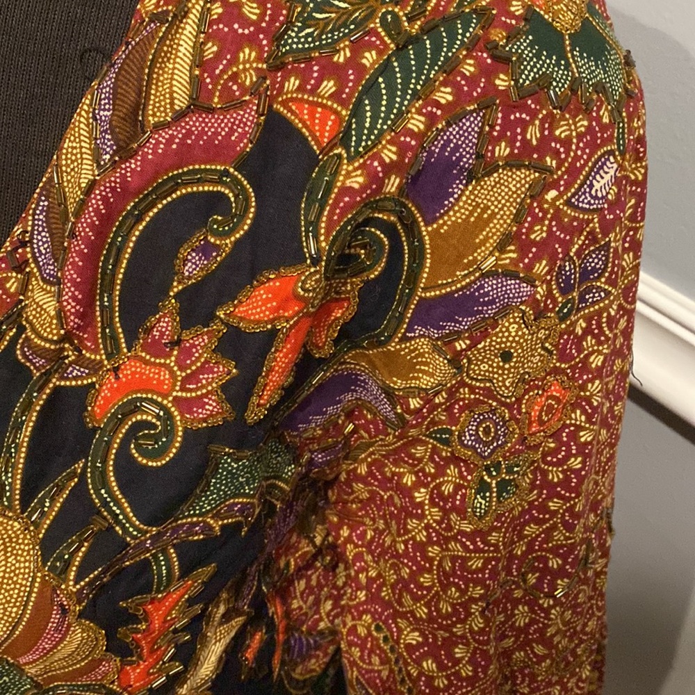 Vintage passports of pier imports beaded cropped jacket - Picture 3 of 6